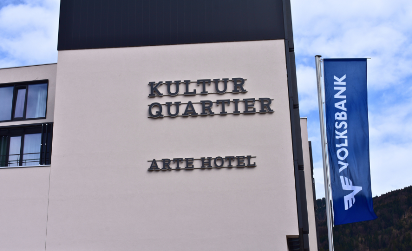 Außenansicht vom arte Hotel und Kultur Quartier Kufstein