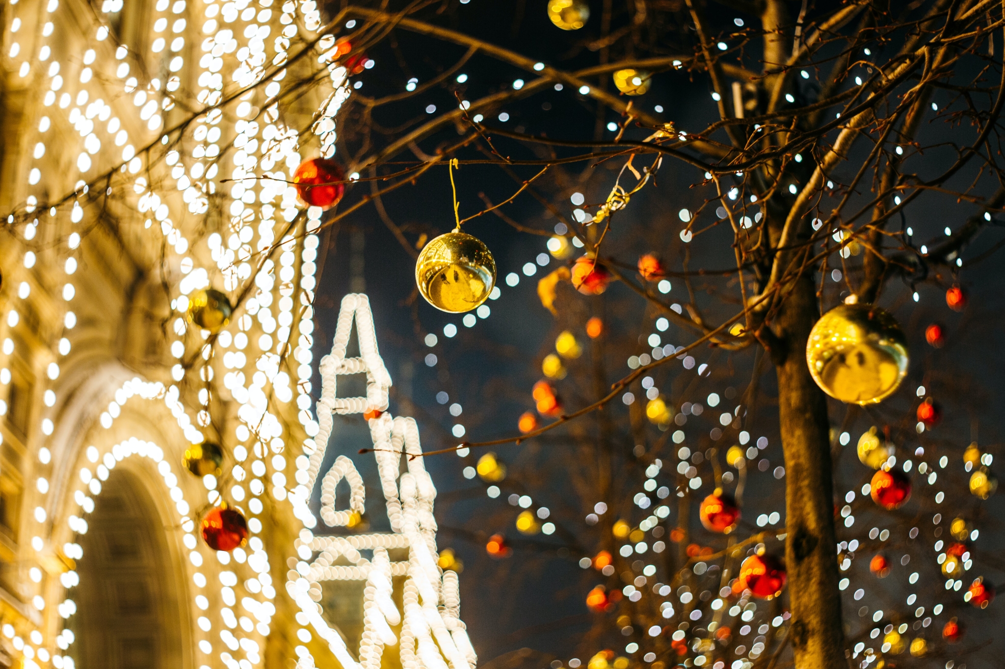 Deko am Christkindlmarkt